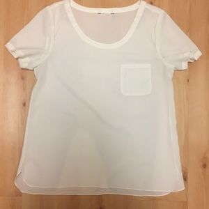 Banana Republic Classic Off-White Top